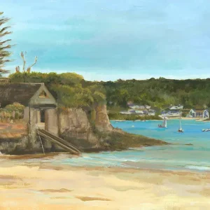 Boat House Small Bay Print